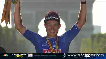 Tour de France 2022: Jasper Philipsen takes winner's podium after Stage 21 - NBC Sports