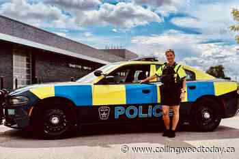 Barrie police uncover new checkerboard look for some cruisers - CollingwoodToday.ca