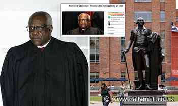 Clarence Thomas cancels himself: Conservative Supreme Court justice quits GW law school - Daily Mail