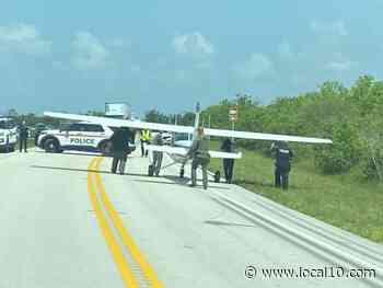 Small plane makes emergency landing on Tamiami Trail near ValuJet memorial - WPLG Local 10