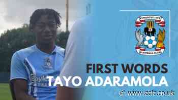 WATCH: Tayo Adaramola's first interview! - News - Coventry City