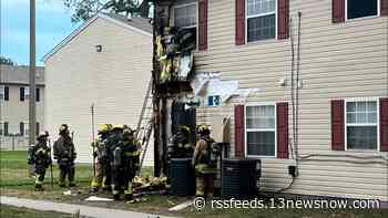 2 displaced after Chesapeake apartment fire
