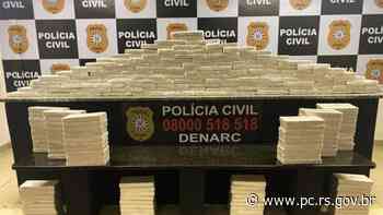 Polícia Civil apreende 206kg de cocaína em Sapucaia do Sul - pc.rs.gov.br