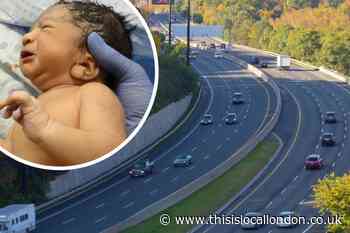 Kent police officers deliver baby on M25 near Dartford