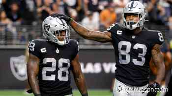 Raiders' Jacobs, Waller not letting contract thoughts interfere with football