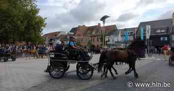 Honderden paarden, pony's, ruiters... krijgen 'zegening' op de Markt van Eernegem - Het Laatste Nieuws