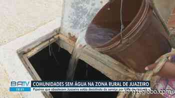 Comunidades da zona rural de Juazeiro estão sem fornecimento de água há quatro meses; locais são abastecidos por carros-pipa - Globo