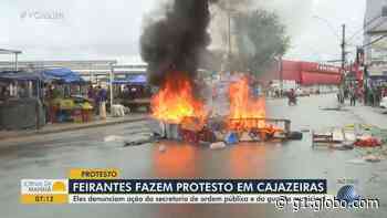 Ambulantes fazem protesto em Salvador após retirada de barracas na feira livre de Cajazeiras - Globo.com