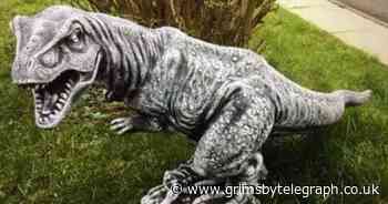 Grimsby woman's family 'fuming' after dinosaur statues stolen from front garden - Grimsby Live