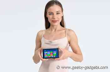 Windows 11 mini PC with 5.5 inch touchscreen
