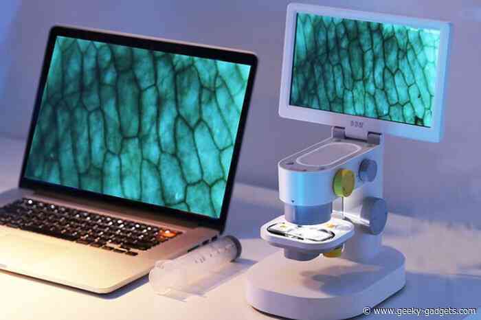 Touchscreen 1600x magnification microscope lets you explore a hidden world