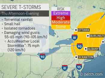 Thunderstorm And Hail Warning Issued For New Hampshire - Patch