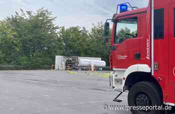 FW-MK: Gasausströmung an einer Autogas-Tankstelle