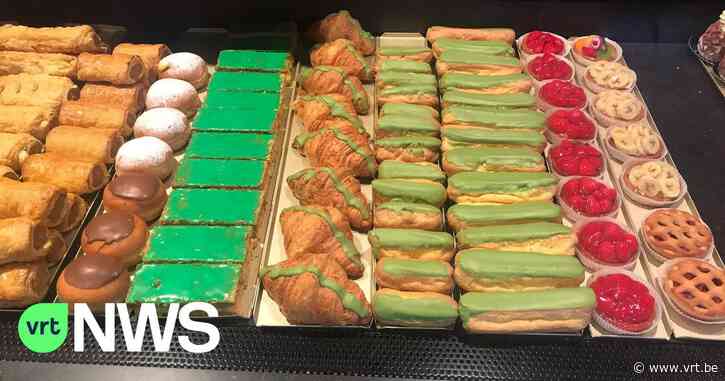 Van T-shirts tot gebak: Herentals kleurt groen voor Wout van Aert tijdens na-Tourciriterium - VRT NWS