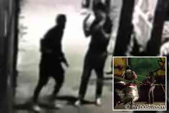 Video shows 'brazen' thief rob off-duty NYPD cop of his gun, police ID - New York Post