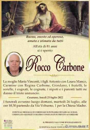 Rocco Carbone – Casarano - Aluisi Srl