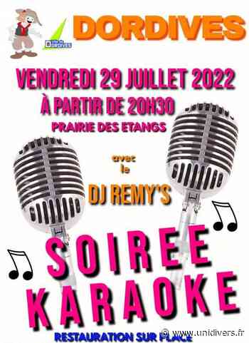 Soirée Karaoke Dordives vendredi 29 juillet 2022 - Unidivers