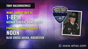 Funeral arrangements for Officer Mazurkiewicz