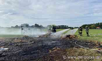 Stromberg: Landwirt zieht brennenden Anhänger vom Hof - Die Glocke