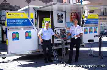 PP Ravensburg: Mobiler Informationsstand des Polizeipräsidiums Ravensburg geht auf Tour im Landkreis... - Presseportal.de