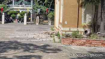 Strong quake kills 5, injures dozens in northern Philippines