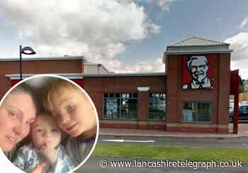 Mother's anger after being fined £100 while having a KFC in Accrington