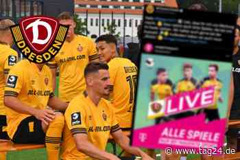 Dynamo Dresden beschwert sich bei Twitter über falsche Werbung von Magenta Sport - TAG24