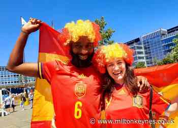 Giant party begins as football fans gather in Milton Keynes for tonight's UEFA semi final - Milton Keynes Citizen