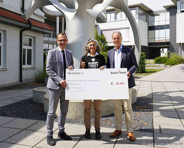 Ulmer Maschinenbauer ZwickRoell spendet 50 000 Euro für Albert Einstein Discovery Center