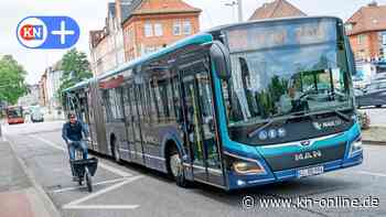 Hier kommen sich Rad und Bus in Kiel gefährlich nahe