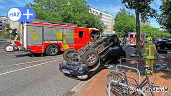 Unfall in Hannover: Auto überschlägt sich auf der Hildesheimer Straße - HAZ