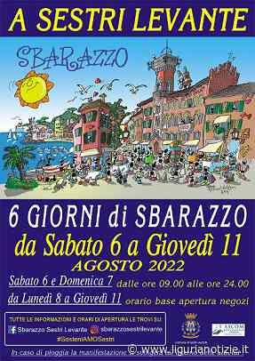 Sbarazzo a Sestri Levante ad agosto - Liguria Notizie