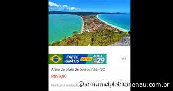 Areia e água da praia de Bombinhas são “vendidas” na Shopee - O Município Blumenau