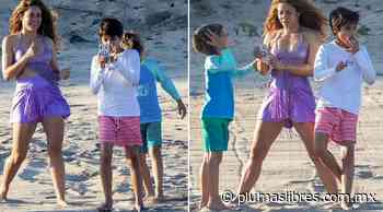 Captan a Shakira en Los Cabos con sus hijos - plumas libres