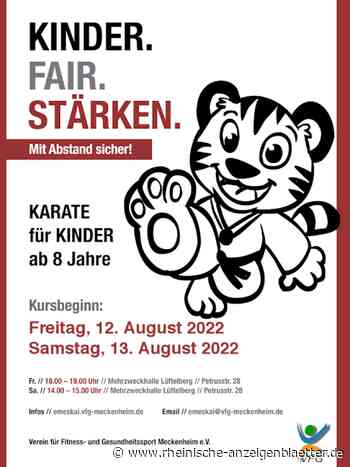 Neuer Anfängerkurse Kinder Karate & Modernes Sport Karate beim VFG - Rheinische-Anzeigenblätter.de