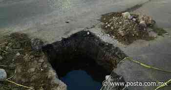 Peligran automovilistas por pozo en avenida al sur de Monterrey - POSTA