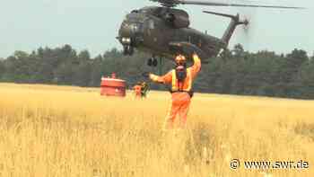 Waldbrand: Hubschrauberpiloten aus Laupheim helfen in Brandenburg - SWR Aktuell