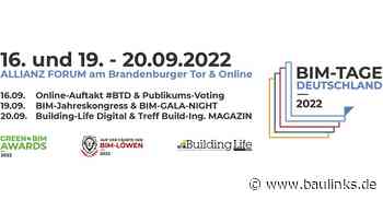 BIM-TAGE Deutschland (#BTD) heuer am 16. und 19. bis 20. September
