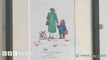 Artist gives Hull hospital Paddington and Queen sketch - BBC