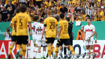 VfB Stuttgart gegen Dynamo Dresden: Schwaben zittern sich nach Anton-Platzverweis in nächste Pokalrunde