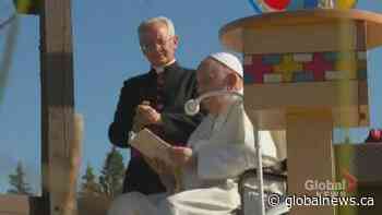 Pope Francis says prayer at Lac Ste. Anne in Alberta during pilgrimage - Global News