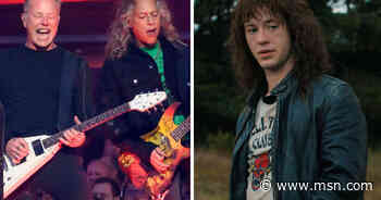 Metallica tributes Stranger Things character Eddie Munson in new 'Master of Puppets' performance - msnNOW