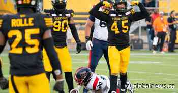 Hamilton Tiger-Cats secure pivotal victory over Montreal Alouettes - Global News