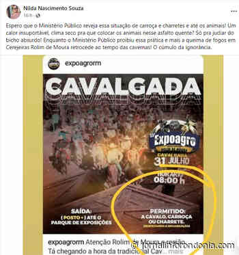 Permissão de cavalos, carroça e charrete na cavalgada em Rolim de Moura é alvo de críticas da população - Jornal Inforondonia