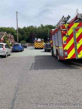 Firefighters rescue person from roof on Wheatsheaf Avenue - St Helens Star