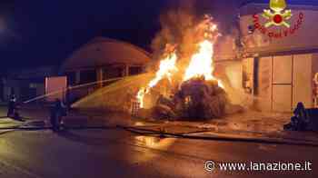 Pauroso incendio nella notte a Prato: a fuoco materiale tessile - LA NAZIONE