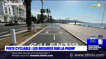 Nice: nouvelles signalisations sur la piste cyclable de la Promenade des Anglais - BFMTV