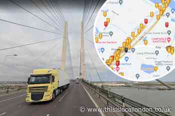 Dartford Crossing revealed as car crash hotspot