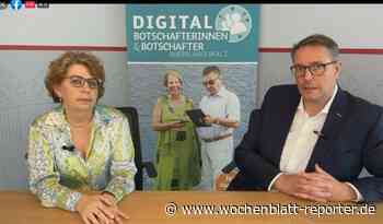 Werbung für Digitalbotschafter: Doris Glauben aus Germersheim zu Gast bei Minister Alexander Schweitzer - Germersheim - Wochenblatt-Reporter
