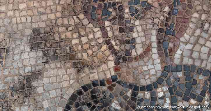 Excavations at ancient Galilean synagogue uncover intricate mosaic floor panels dating back nearly 1,600 years